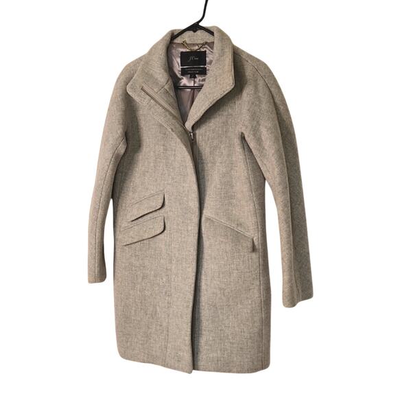 J.Crew Mercantile Women's Cocoon Coat in Italian Stadium-Cloth Wool - Picture 2 of 9